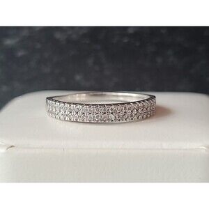 925 Sterling Silver CZ Ring Size US 9.25 Vintage